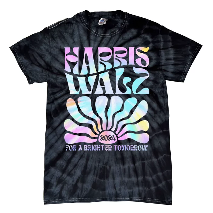 Harriswaltz 2024 For A Brighter Tomorrow Boho Aesthetic Tie-Dye T-Shirt