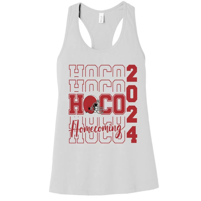 Hoco 2024 Football Homecoming Team Supporter Women's Racerback Tank