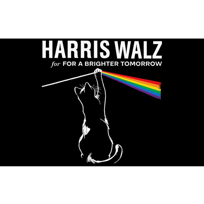 Harriswaltz 24 For A Brighter Tomorrow Funny Cat Rock Music Bumper Sticker