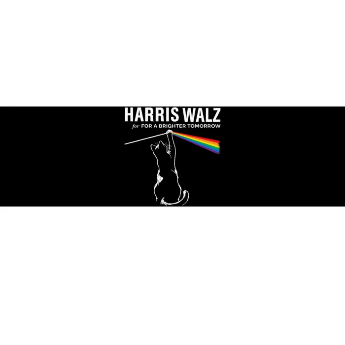 Harriswaltz 24 For A Brighter Tomorrow Funny Cat Rock Music Bumper Sticker