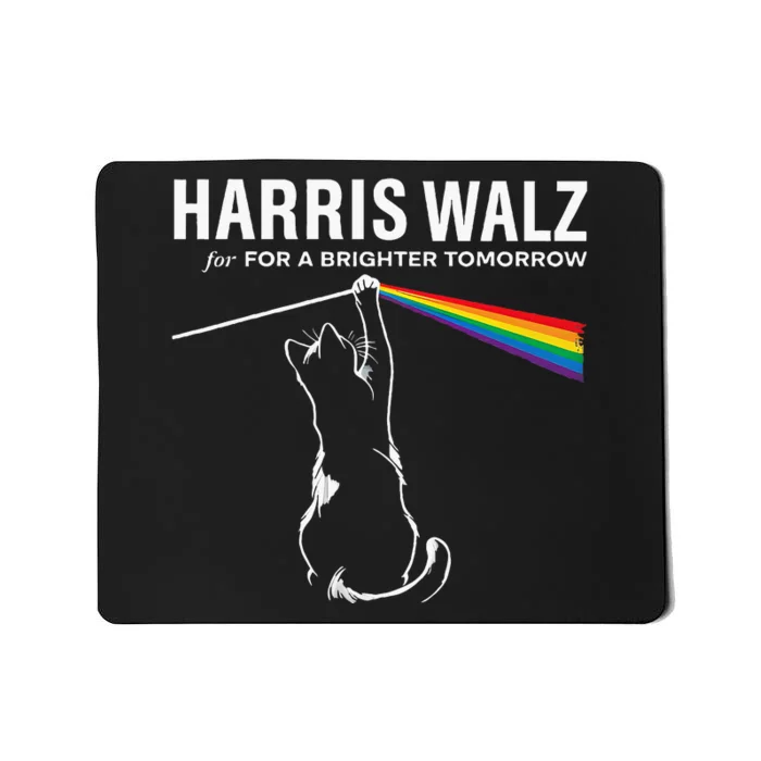 Harriswaltz 24 For A Brighter Tomorrow Funny Cat Rock Music Mousepad