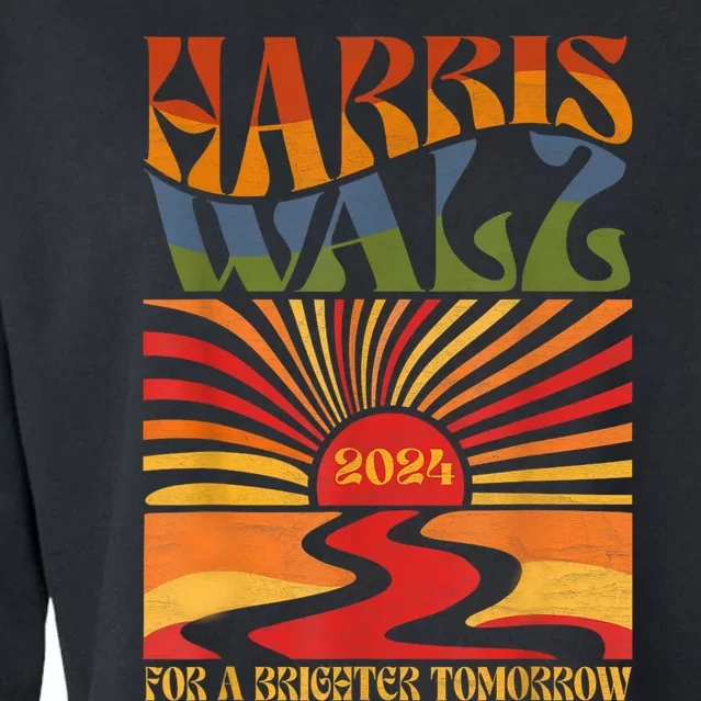 Harriswaltz 2024 For A Brighter Tomorrow Boho Aesthetic Cropped Pullover Crew