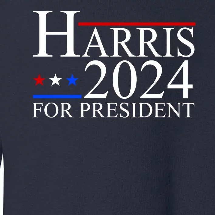 Harris 2024 For President Eleciton Toddler Sweatshirt