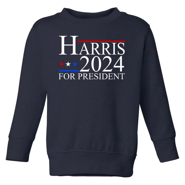 Harris 2024 For President Eleciton Toddler Sweatshirt