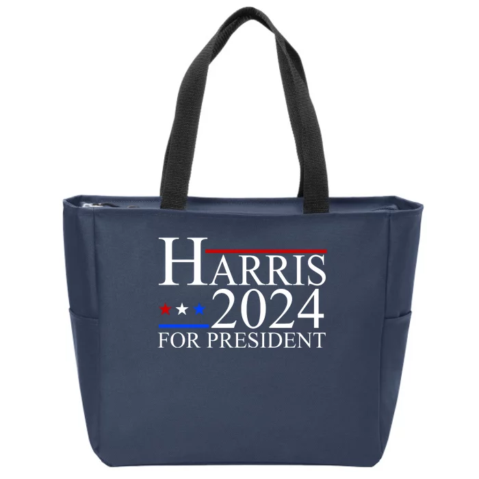 Harris 2024 For President Eleciton Zip Tote Bag