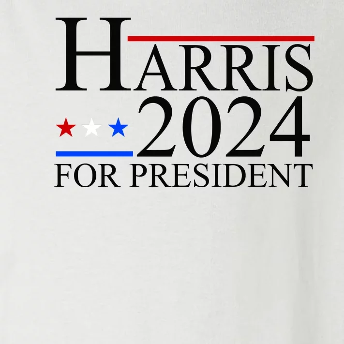 Harris 2024 For President Eleciton Toddler Long Sleeve Shirt