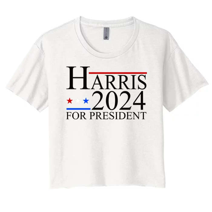 Harris 2024 For President Eleciton Women's Crop Top Tee