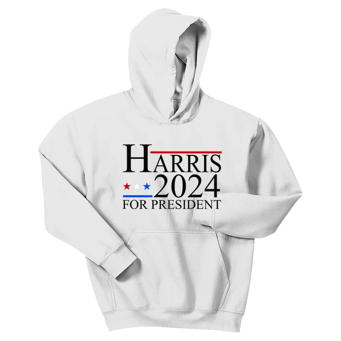 Harris 2024 For President Eleciton Kids Hoodie