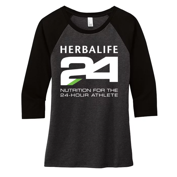 Herbalife 24 Fit Women's Tri-Blend 3/4-Sleeve Raglan Shirt