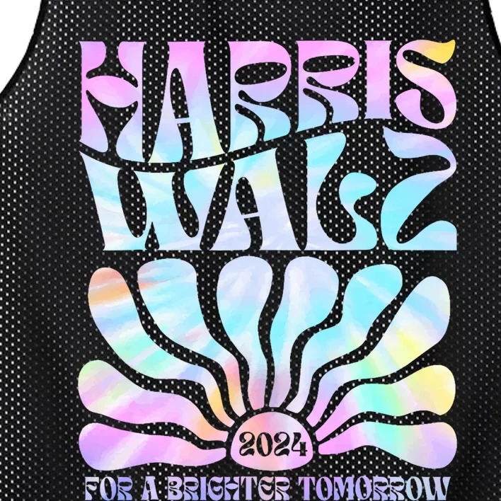 Harriswaltz 2024 For A Brighter Tomorrow Boho Aesthetic Mesh Reversible Basketball Jersey Tank