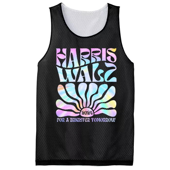 Harriswaltz 2024 For A Brighter Tomorrow Boho Aesthetic Mesh Reversible Basketball Jersey Tank