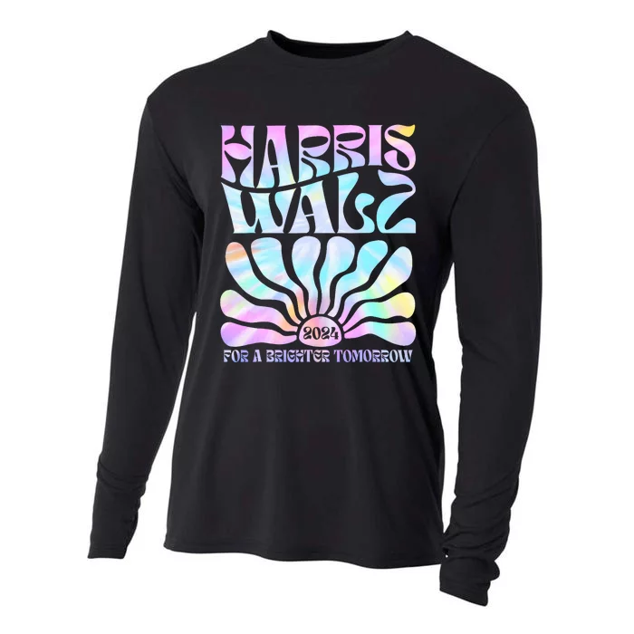 Harriswaltz 2024 For A Brighter Tomorrow Boho Aesthetic Cooling Performance Long Sleeve Crew