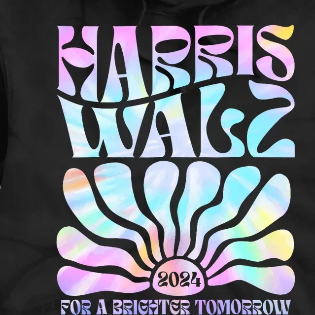 Harriswaltz 2024 For A Brighter Tomorrow Boho Aesthetic Tie Dye Hoodie