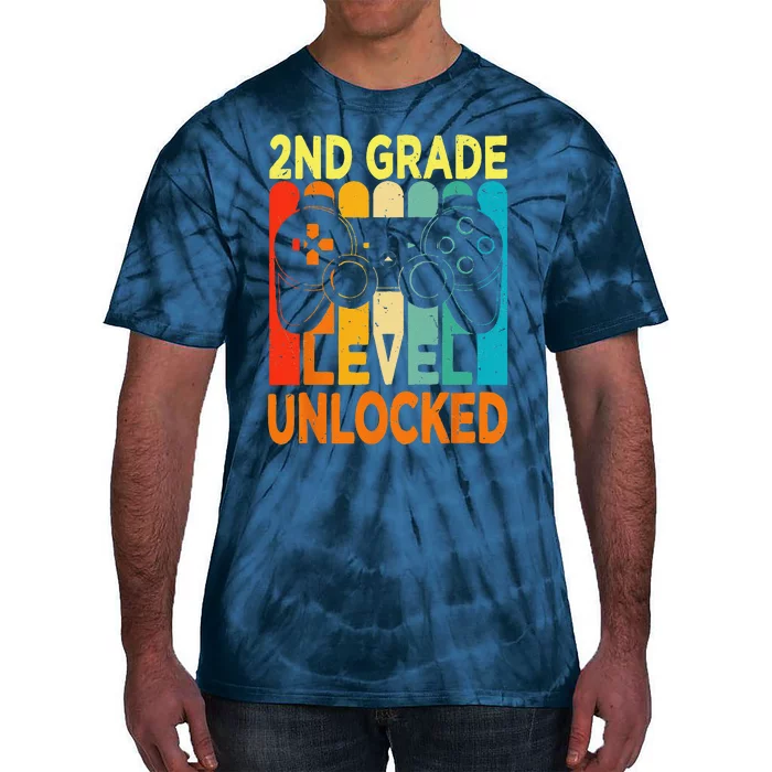 Hello 2nd Grade Level Unlocked Video Game Back To School Tie-Dye T-Shirt