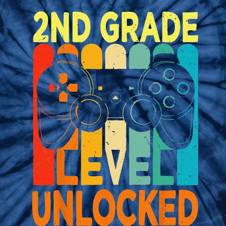 Hello 2nd Grade Level Unlocked Video Game Back To School Tie-Dye T-Shirt