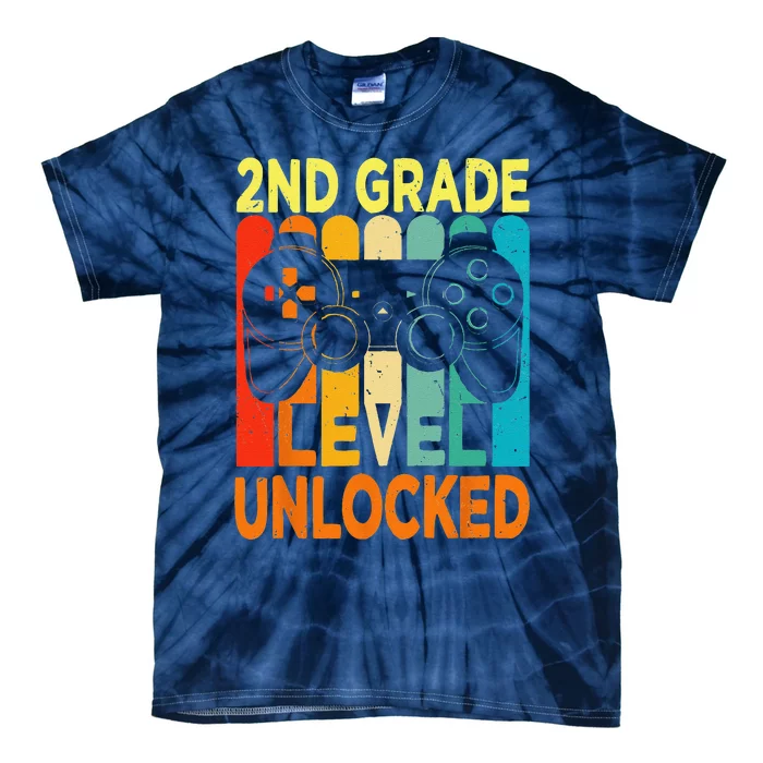 Hello 2nd Grade Level Unlocked Video Game Back To School Tie-Dye T-Shirt