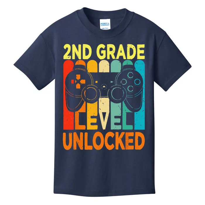 Hello 2nd Grade Level Unlocked Video Game Back To School Kids T-Shirt