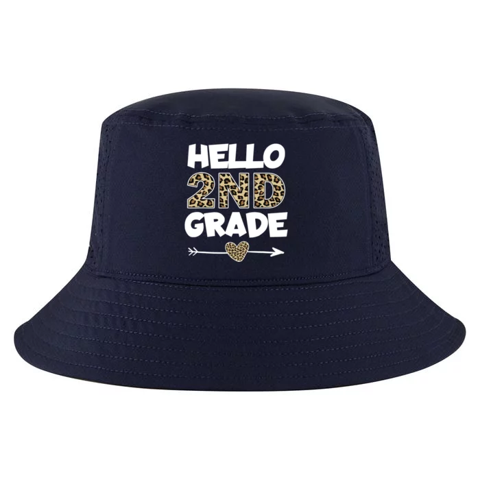 Hello 2nd Grade Leopard Print Second Grade Teacher Kids Gift Cool Comfort Performance Bucket Hat