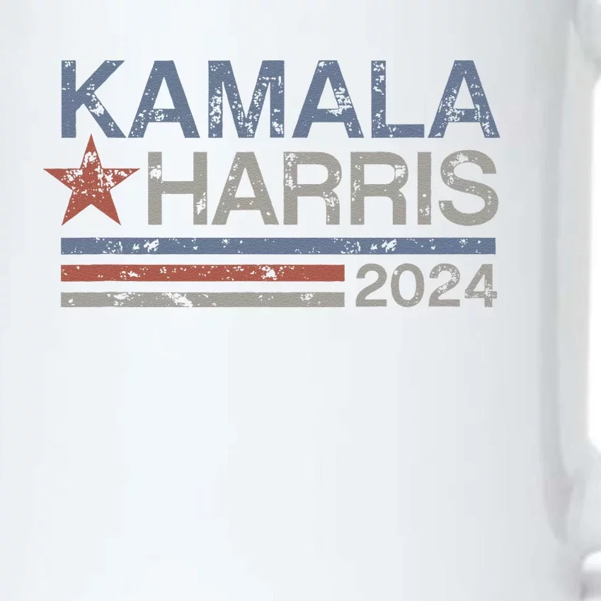 Harris 2024 Grunge Retro Stripes Vintage Kamala Harris 2024 Black Color Changing Mug