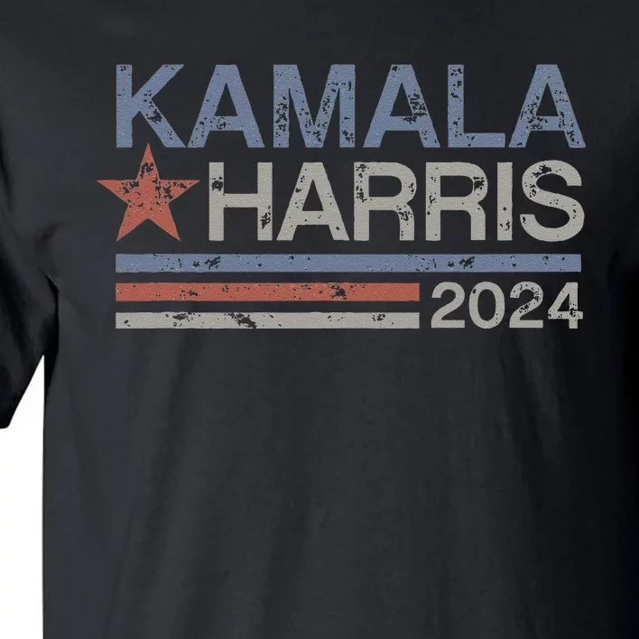 Harris 2024 Grunge Retro Stripes Vintage Kamala Harris 2024 Tall T-Shirt