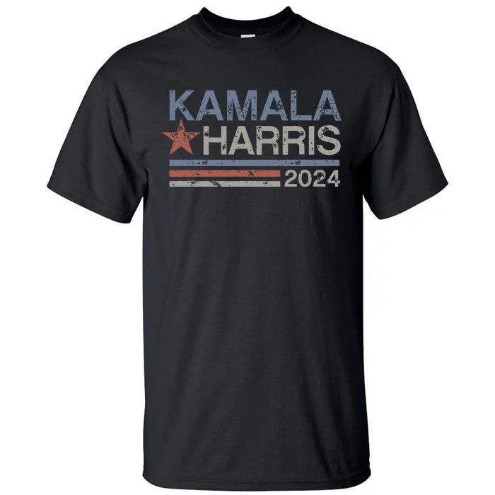 Harris 2024 Grunge Retro Stripes Vintage Kamala Harris 2024 Tall T-Shirt