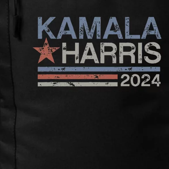 Harris 2024 Grunge Retro Stripes Vintage Kamala Harris 2024 Daily Commute Backpack