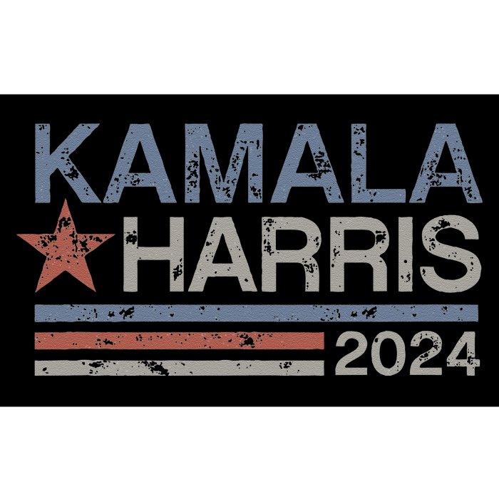 Harris 2024 Grunge Retro Stripes Vintage Kamala Harris 2024 Bumper Sticker