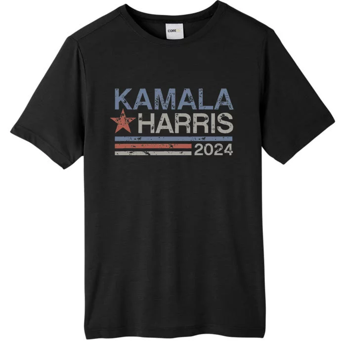 Harris 2024 Grunge Retro Stripes Vintage Kamala Harris 2024 ChromaSoft Performance T-Shirt