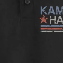 Harris 2024 Grunge Retro Stripes Vintage Kamala Harris 2024 Dry Zone Grid Performance Polo