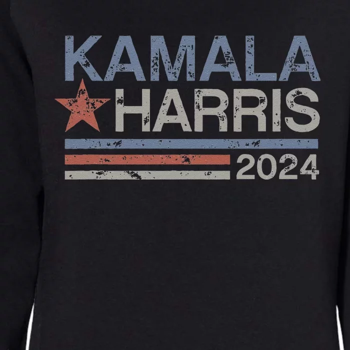 Harris 2024 Grunge Retro Stripes Vintage Kamala Harris 2024 Womens California Wash Sweatshirt