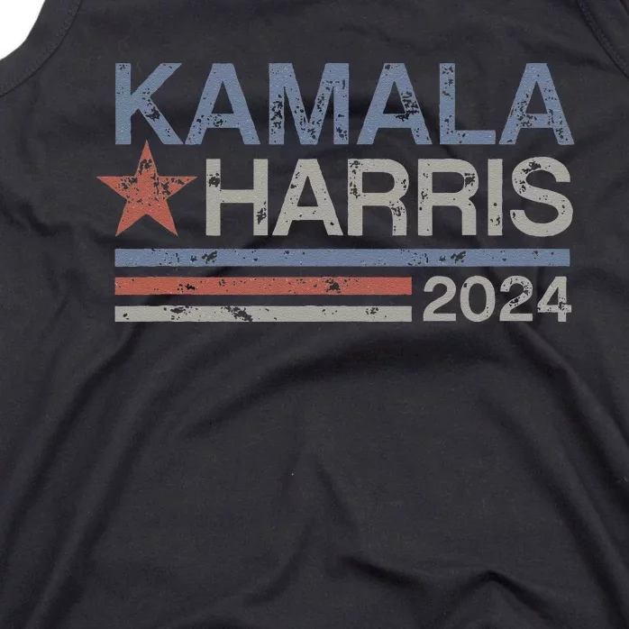 Harris 2024 Grunge Retro Stripes Vintage Kamala Harris 2024 Tank Top