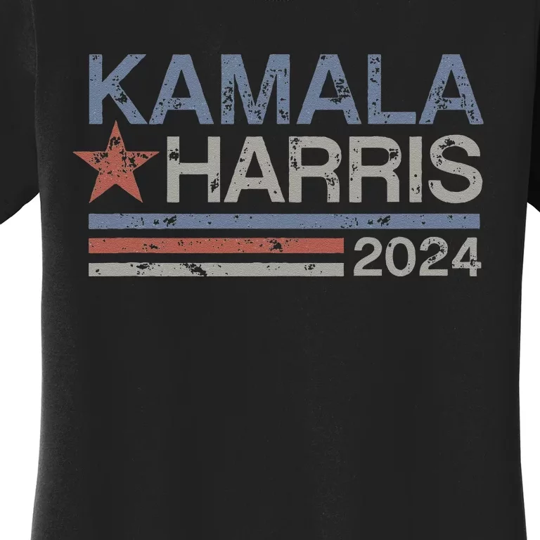 Harris 2024 Grunge Retro Stripes Vintage Kamala Harris 2024 Women's T-Shirt