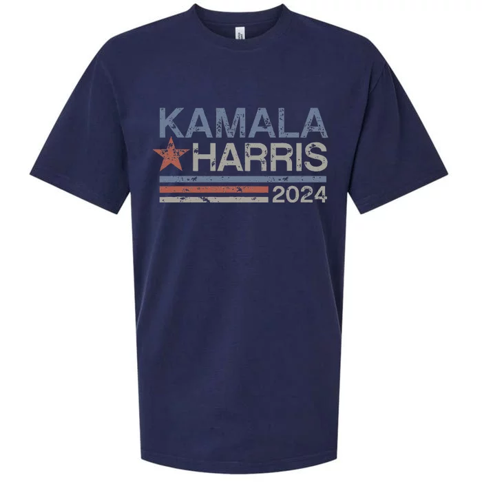 Harris 2024 Grunge Retro Stripes Vintage Kamala Harris 2024 Sueded Cloud Jersey T-Shirt