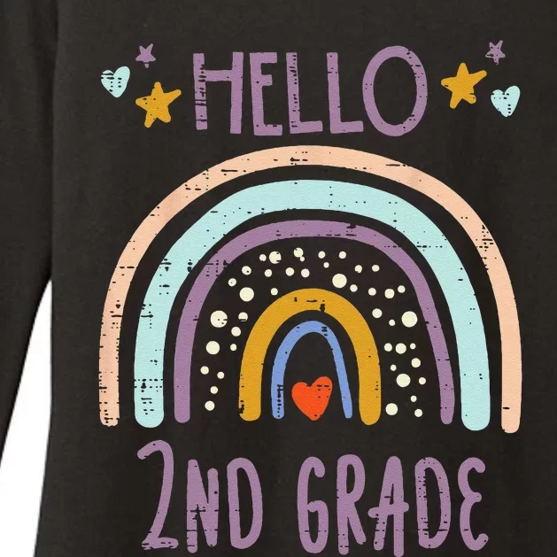 Hello 2nd Grade Second First Day Of School Teacher Womens CVC Long Sleeve Shirt