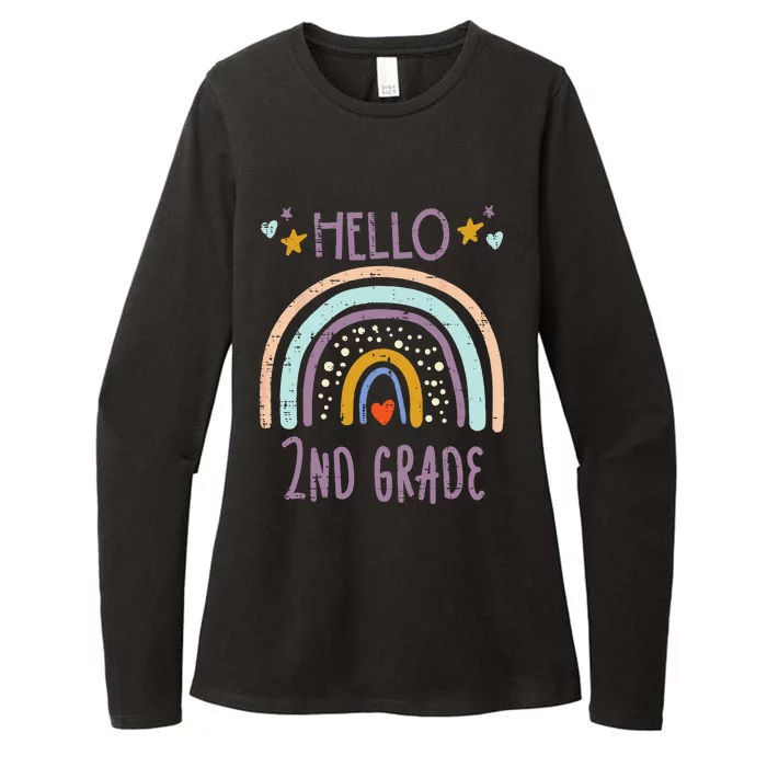 Hello 2nd Grade Second First Day Of School Teacher Womens CVC Long Sleeve Shirt