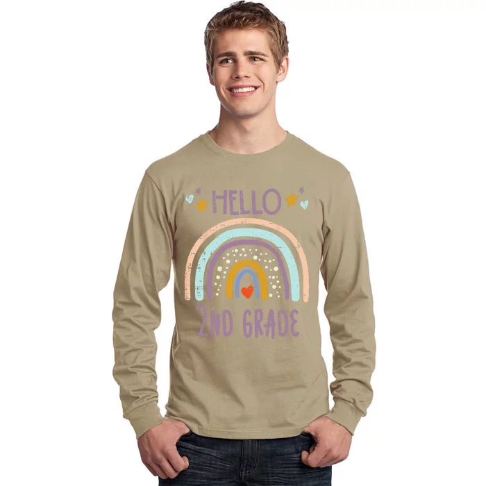 Hello 2nd Grade Second First Day Of School Teacher Tall Long Sleeve T-Shirt