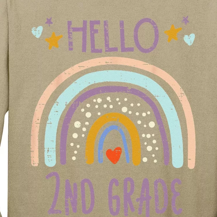 Hello 2nd Grade Second First Day Of School Teacher Tall Long Sleeve T-Shirt