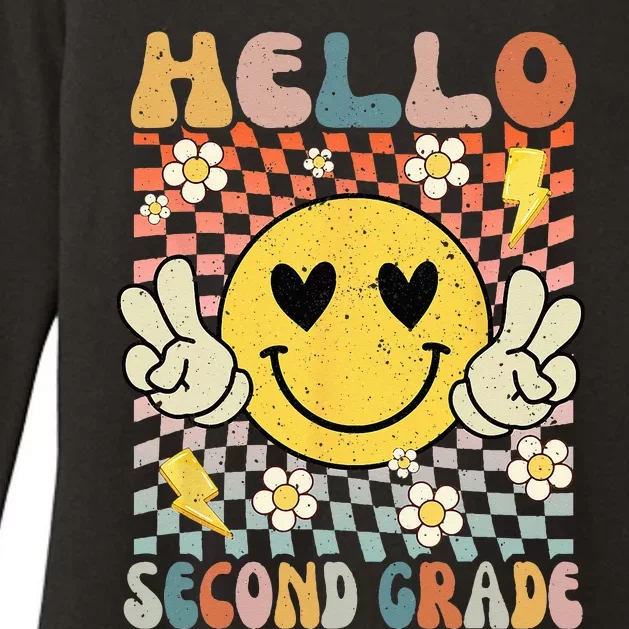 Hello 2nd Grade Back To School Second Grade Teacher Womens CVC Long Sleeve Shirt