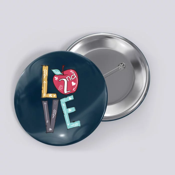 Hello 2nd grade Teacher Love Back To School Gifts Button