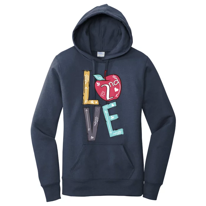 Hello 2nd grade Teacher Love Back To School Gifts Women's Pullover Hoodie