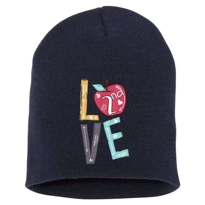 Hello 2nd grade Teacher Love Back To School Gifts Short Acrylic Beanie