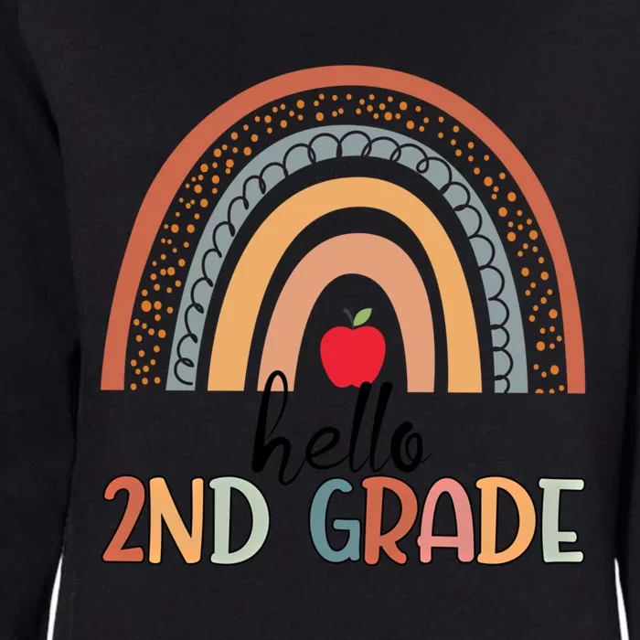 Hello 2Nd Grade Teacher Rainbow Team Second Grade Teacher Great Gift Womens California Wash Sweatshirt