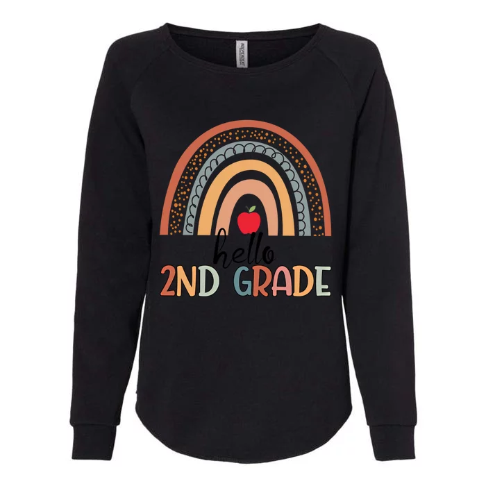 Hello 2Nd Grade Teacher Rainbow Team Second Grade Teacher Great Gift Womens California Wash Sweatshirt