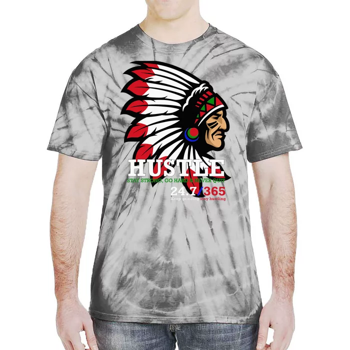 Hustle 247 Gang Clothing Native American Tie-Dye T-Shirt