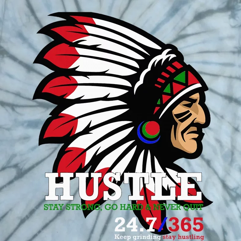 Hustle 247 Gang Clothing Native American Tie-Dye T-Shirt