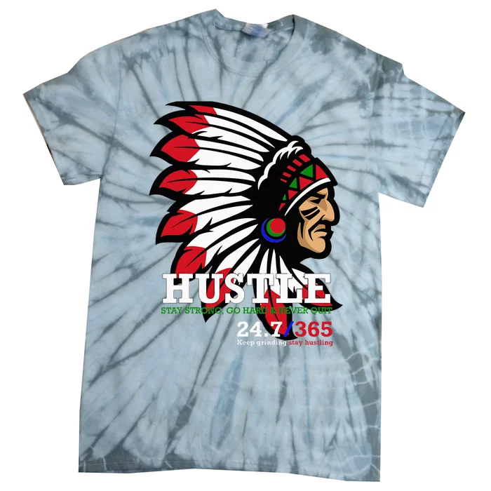 Hustle 247 Gang Clothing Native American Tie-Dye T-Shirt