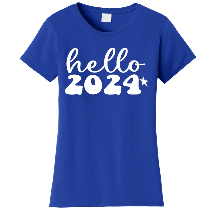 Hello 2024 Happy New Year Great Gift Women's T-Shirt