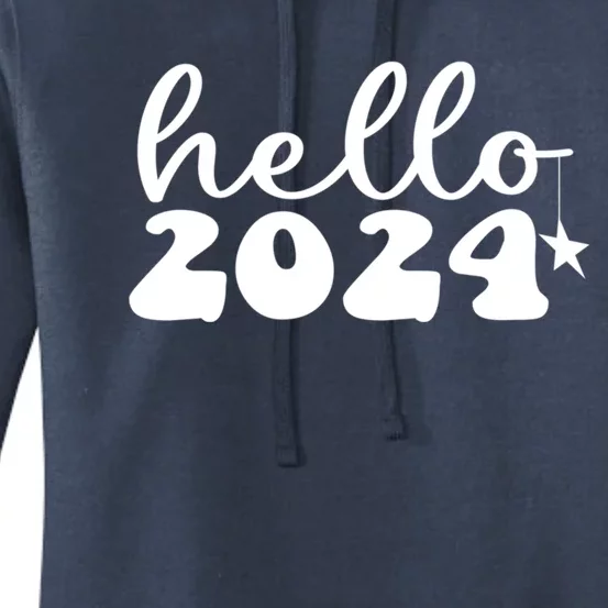 Hello 2024 Happy New Year Great Gift Women's Pullover Hoodie