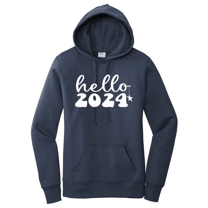 Hello 2024 Happy New Year Great Gift Women's Pullover Hoodie