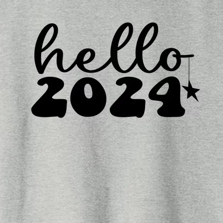 Hello 2024 Happy New Year Great Gift Women's Crop Top Tee